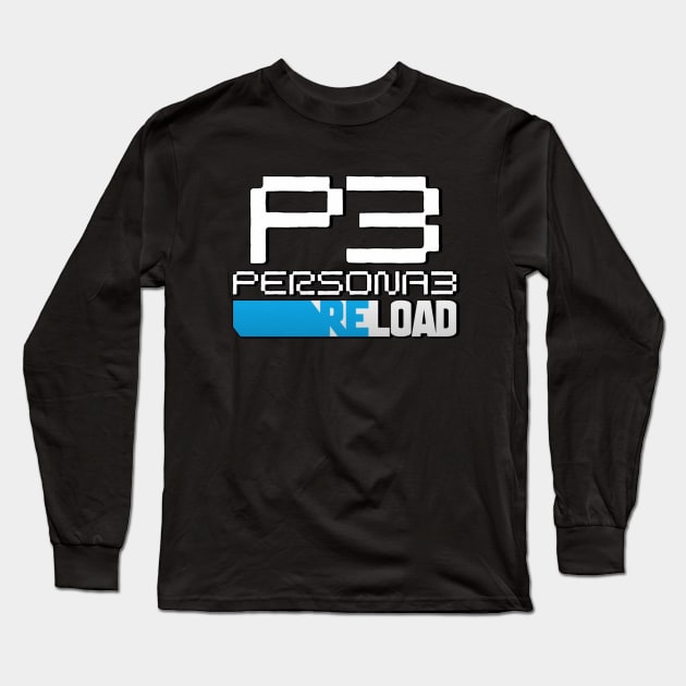 Persona 3 Reload Logo Long Sleeve T-Shirt by Il Mercante